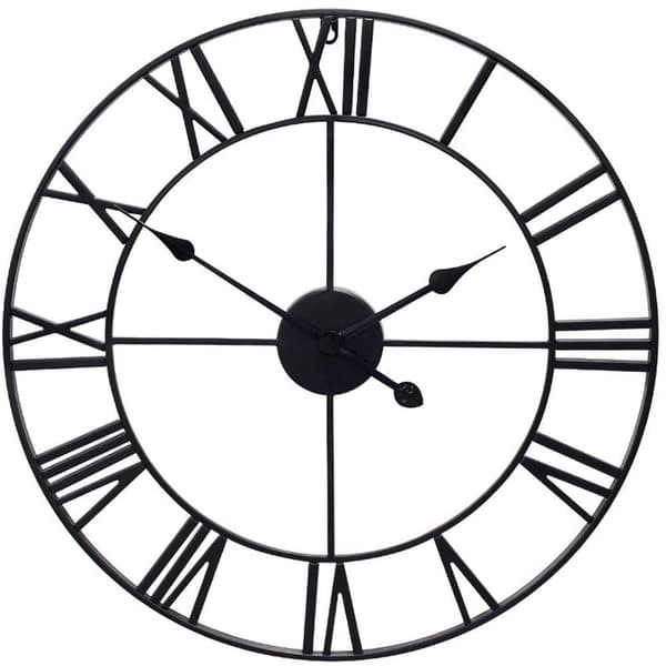 Klocka / Väggklocka - Romerska Siffror - 50cm