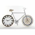 Miniatyrbild 1 av 3: Väggklocka DKD Home Decor 108 x 6,4 x 63,5 cm Naturell Svart Cykel Metall Trä MDF