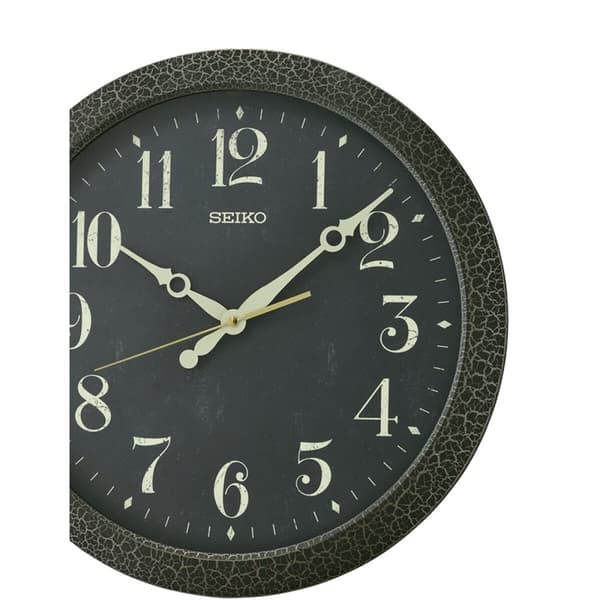 Väggklocka Seiko QXA815K Svart Plast