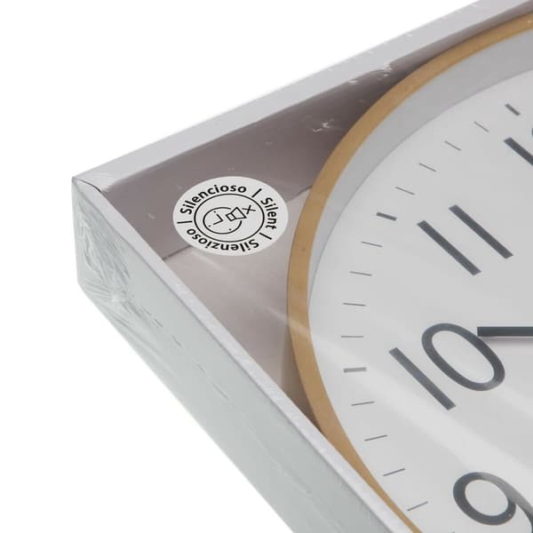 Väggklocka Versa Plast Kvarts Trä MDF 5,2 x 50 x 50 cm