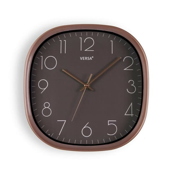 Väggklocka Versa Grå Plast 5 x 28,5 x 28,5 cm