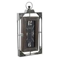 Miniatyrbillede 1 af 2: Vægur DKD Home Decor Loft Træ Jern (29 x 6.5 x 61 cm)