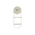 Miniatyrbillede 3 af 4: Vægur DKD Home Decor Natur Metal MDF Hvid (25,5 x 11,5 x 71 cm)