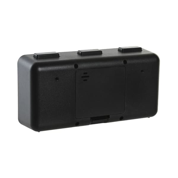 Vækkeur DKD Home Decor 17 x 5 x 9 cm Sort Hvid PVC (2 enheder)