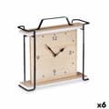 Pikkukuva 1 / 2: Stalinis laikrodis Musta Metalli Puu MDF 23 x 21 x 7 cm (6 osaa)