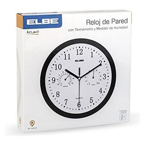 Vægur ELBE RP-1005-N Hvid/Sort