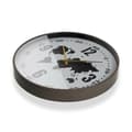 Miniatyrbilde 2 av 3: Veggklokke Versa Metall Verdenskart 4,1 x 40,6 x 40,6 cm
