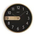 Miniatyrbild 1 av 3: Väggklocka Versa Svart Plast Kvarts 4,3 x 30,5 x 30,5 cm