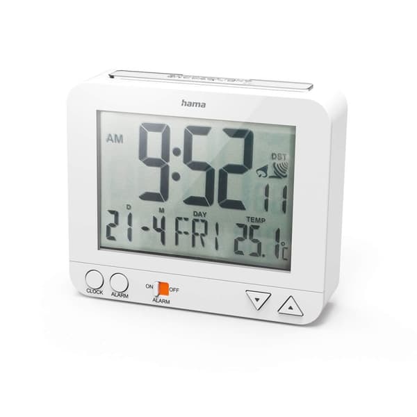 Hama Väckarklocka RC550 Radio Vit
