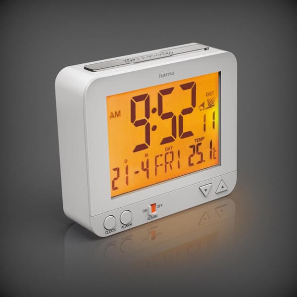 Hama Väckarklocka RC550 Radio Vit