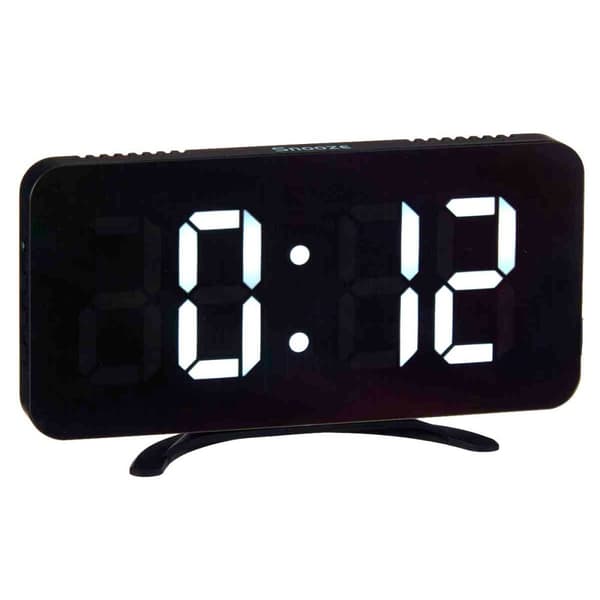 DigitaltuUr til bordet Sort ABS 15,7 x 7,7 x 1,5 cm (12 enheder)