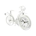 Miniatyrbillede 2 af 2: Namizna ura Cykel Hvid Metal 33 x 22,5 x 4,2 cm (4 enheder)