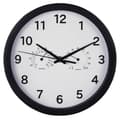 Miniatyrbillede 2 af 2: Hama Vægur Pure Plus Ã˜ 25 Cm Med Termo-/Hygrometer Low Noise Black