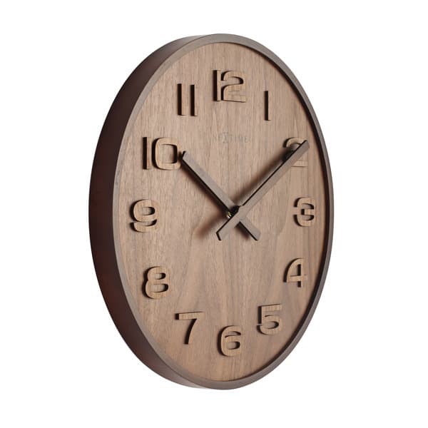 NeXtime NE-3096BR seinäkello halk. 35 cm, puu, ruskea, 'puupuu, keskikokoinen'