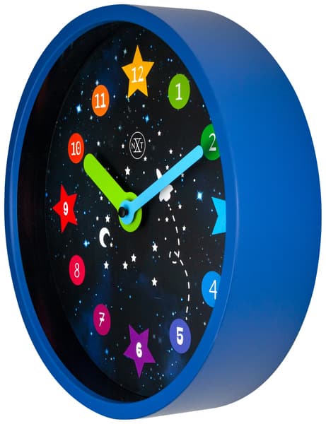 NeXtime NX-7356 Vægur NXt Apollo Dia 30cm Plast Blå