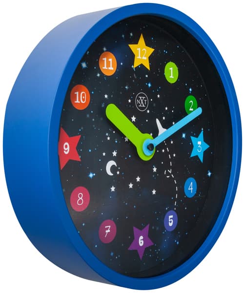 NeXtime NX-7356 Vægur NXt Apollo Dia 30cm Plast Blå