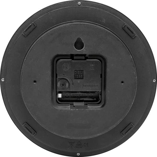 NeXtime NX-7321ZW Vægur NXT Diameter 20 cm Plast Sort, Hvid Urskive