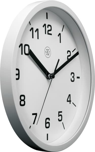 NeXtime NX-7321WI Vægur NXT Diameter 20 cm Plast Hvid, Hvid Urskive