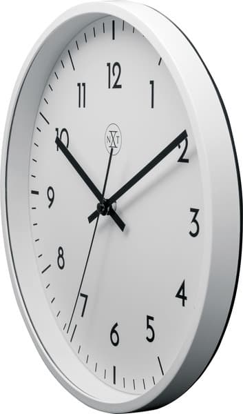 NeXtime NX-7320 Vægur NXT Diameter 30 cm Plast Hvid, Hvid Urskive