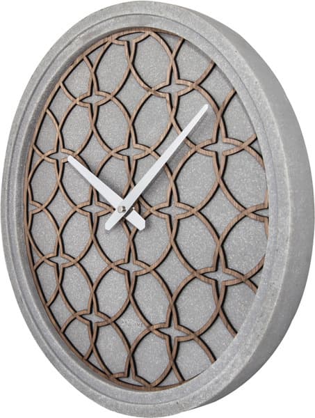 NeXtime NE-3212BR seinäkello halk. 39,5 cm, polyhartsi/puu, harmaa
