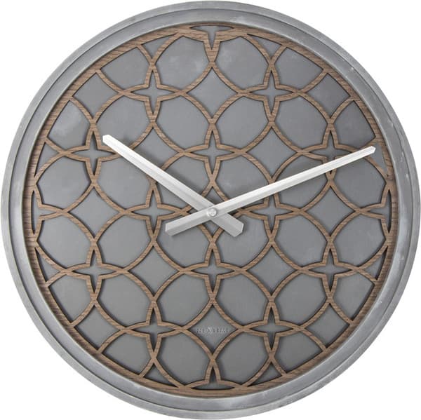 NeXtime NE-3212BR Vægur Dia. 39,5 cm, Polyresin/træ, Grå