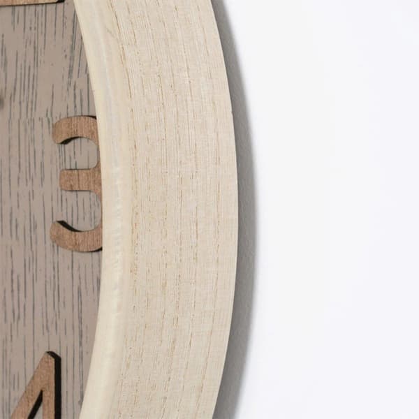 Beige vægur 38 cm