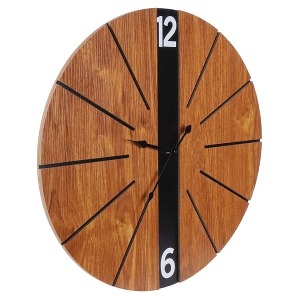 Brun väggklocka 60 cm