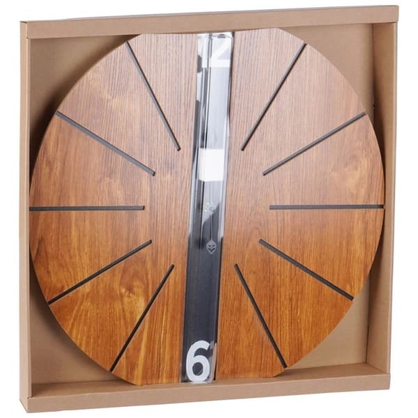 Brun väggklocka 60 cm