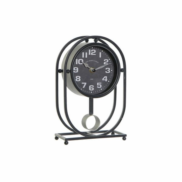 Stalinis laikrodis DKD Home Decor Kristalli Musta Rauta (16.5 x 7 x 25 cm)