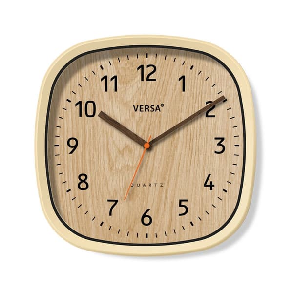 Väggklocka Versa Plast 4,8 x 31 x 31 cm