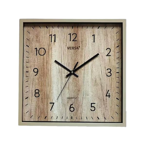 Väggklocka Versa Plast 4,7 x 30,8 x 30,8 cm