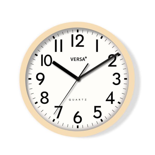 Väggklocka Versa Plast 4,8 x 31 x 31 cm