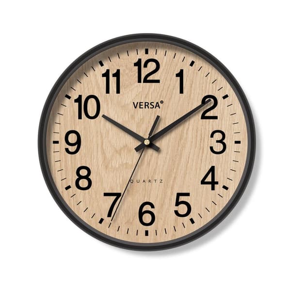 Väggklocka Versa Plast 4,3 x 30 x 30 cm