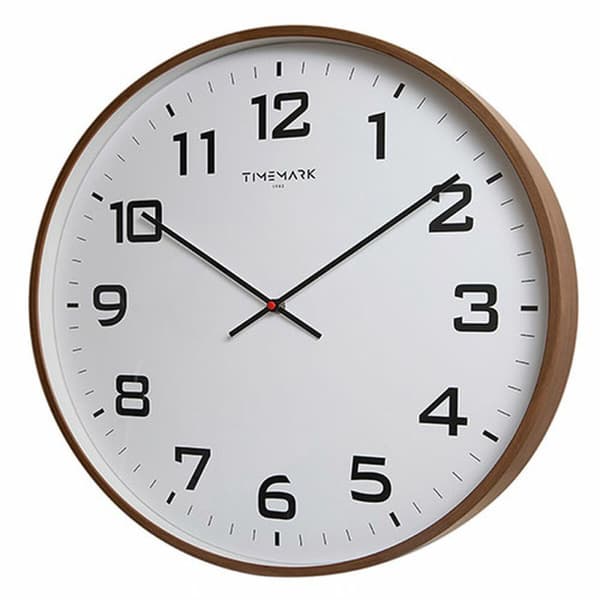 Väggklocka Timemark Brun Trä 50 x 50 cm