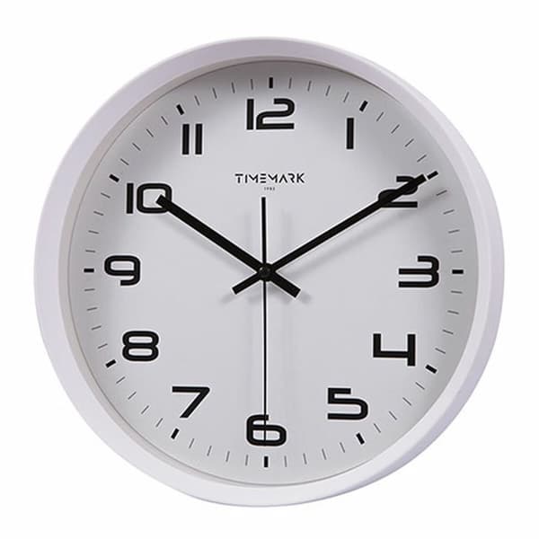Väggklocka Timemark Vit 30 x 30 cm