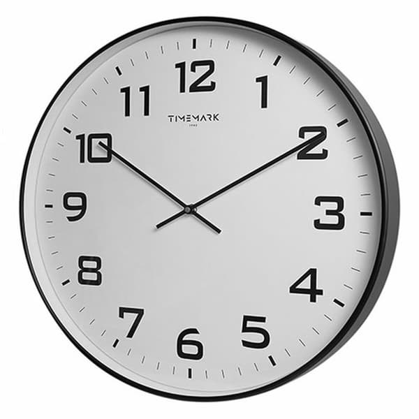 Veggklokke Timemark Svart 50 x 50 cm