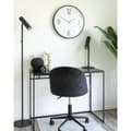Miniatyrbild 2 av 3: Rootz Biel Wall Clock - Silent Movement Clock - Tyst väggklocka - Säkerställer fredlig miljö - Ø51cm x 5cm - Svart/vit klassisk design