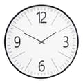 Miniatyrbild 1 av 3: Rootz Biel Wall Clock - Silent Movement Clock - Tyst väggklocka - Säkerställer fredlig miljö - Ø51cm x 5cm - Svart/vit klassisk design