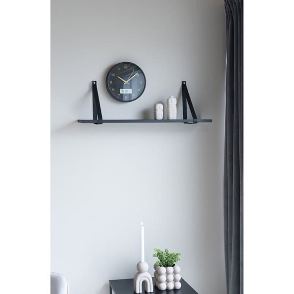 Rootz Wall Clock - Digital Clock - Silent Movement - Lätt att läsa display - Ø25cm