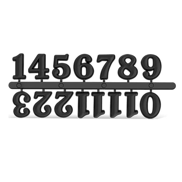 INF Kellon numerolevy - 2cm DIY roomalainen numerojoukko Musta