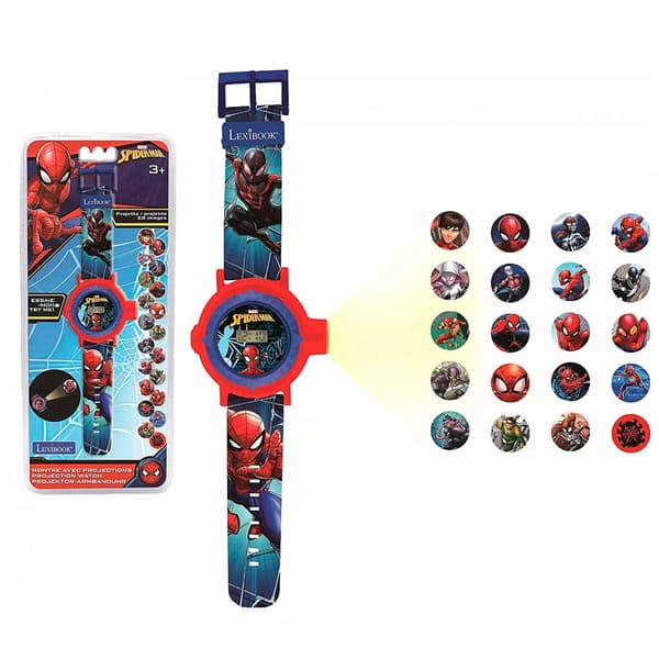 Marvel Spiderman Digital watch projections Blå, Röd