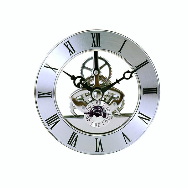 INF 126mm Sølv Urværk - Transparent Gear Design