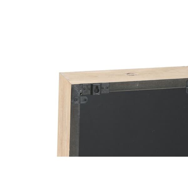 Väggklocka Home ESPRIT Vit Naturell Metall furuträ 60 x 8,5 x 73 cm