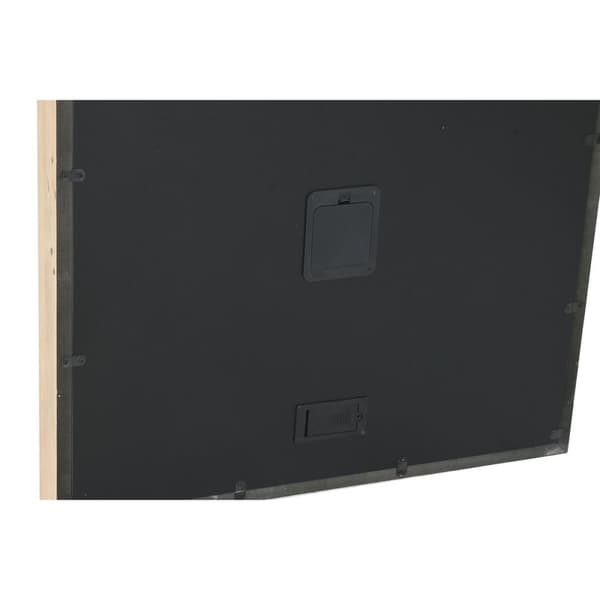 Väggklocka Home ESPRIT Vit Naturell Metall furuträ 60 x 8,5 x 73 cm