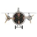 Miniatyrbillede 1 af 5: Vægur Home ESPRIT Gylden Sølvfarvet Metal Fly Vintage 87 x 17 x 52,5 cm