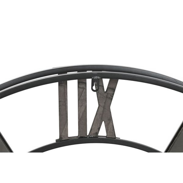 Vægur Home ESPRIT Sort Natur Metal Spanskrør 100 x 9 x 100 cm