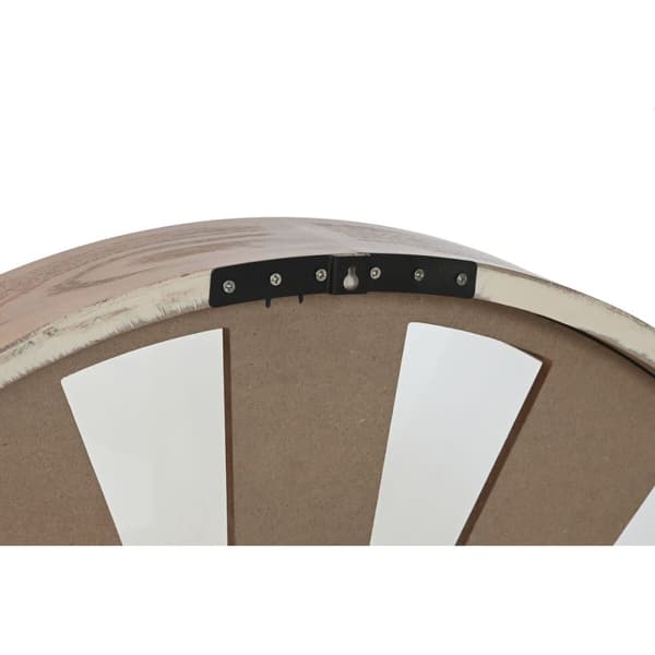 Veggklokke Home ESPRIT Naturell Tre Metall 80 x 9,5 x 80 cm