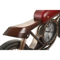 Miniatyrbilde 2 av 4: Veggklokke Home ESPRIT Rød Gyllen PVC Metall Moped Vintage 95 x 12 x 43,5 cm