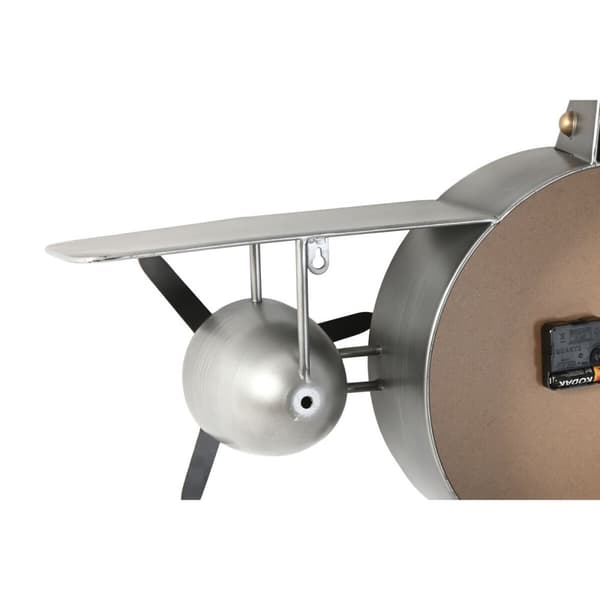 Vægur Home ESPRIT Gylden Sølvfarvet Metal Fly Vintage 87 x 17 x 52,5 cm
