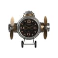 Miniatyrbild 1 av 4: Väggklocka Home ESPRIT Gyllene Silvrig Metall Flygplan Vintage 50 x 10,5 x 49,5 cm